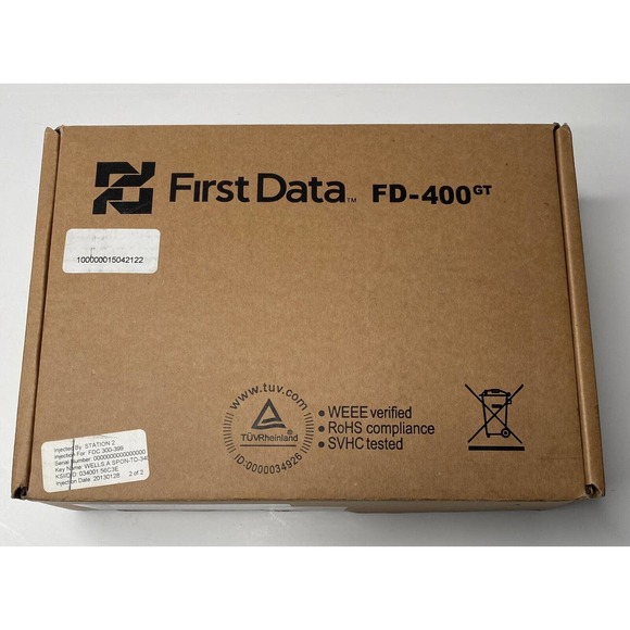 First Data Credit Card Reader FD 400GT GPRS EMV Thermal Debit Card Machine Works - Picture 10 of 12